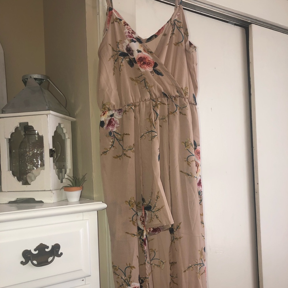 Romper with long skirt